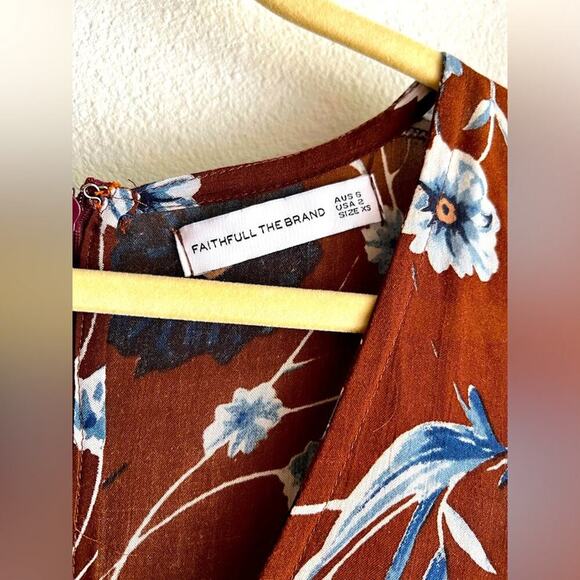 NWOT FAITHFUL THE BRAND Marie-Louise Midi Dress - Picture 1 of 4